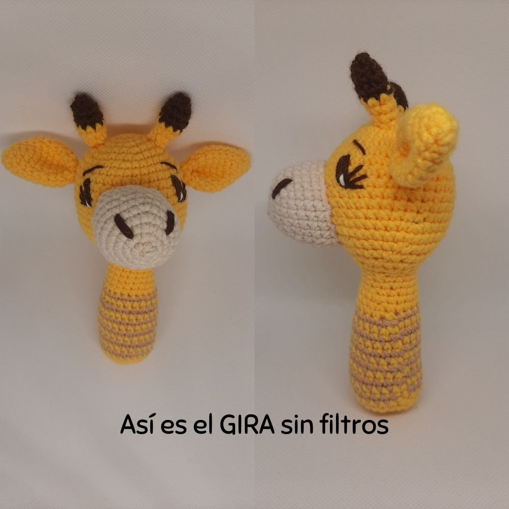 Sonajero de Crochet Jirafa - Gira🦒 - Imagen 3